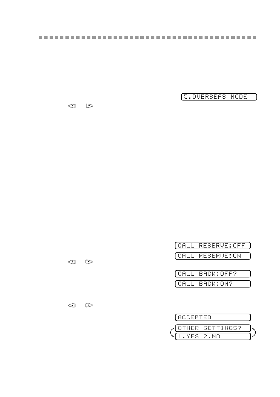 Advanced sending operations, Overseas mode, Call reservation (for fax-222/333mc only) | Advanced sending operations -7 | Brother FAX-222 User Manual | Page 47 / 99