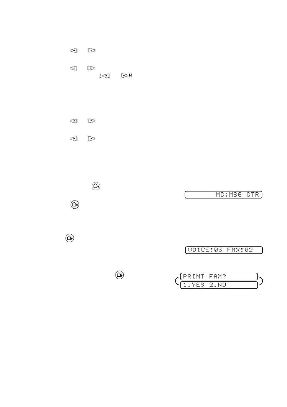 Listening to outgoing message (ogm), Erasing outgoing message (ogm), Activating message center mode | Message indicator, Activating message center mode -3, Message indicator -3 | Brother FAX-222 User Manual | Page 65 / 99