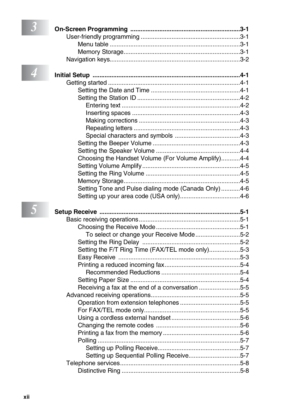 Brother FAX-565 User Manual | Page 14 / 119