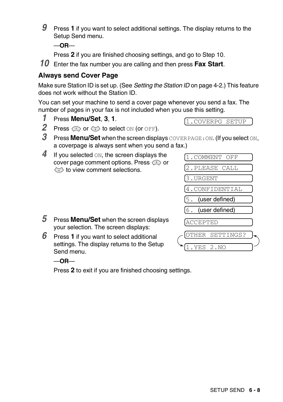 Brother FAX-565 User Manual | Page 66 / 119