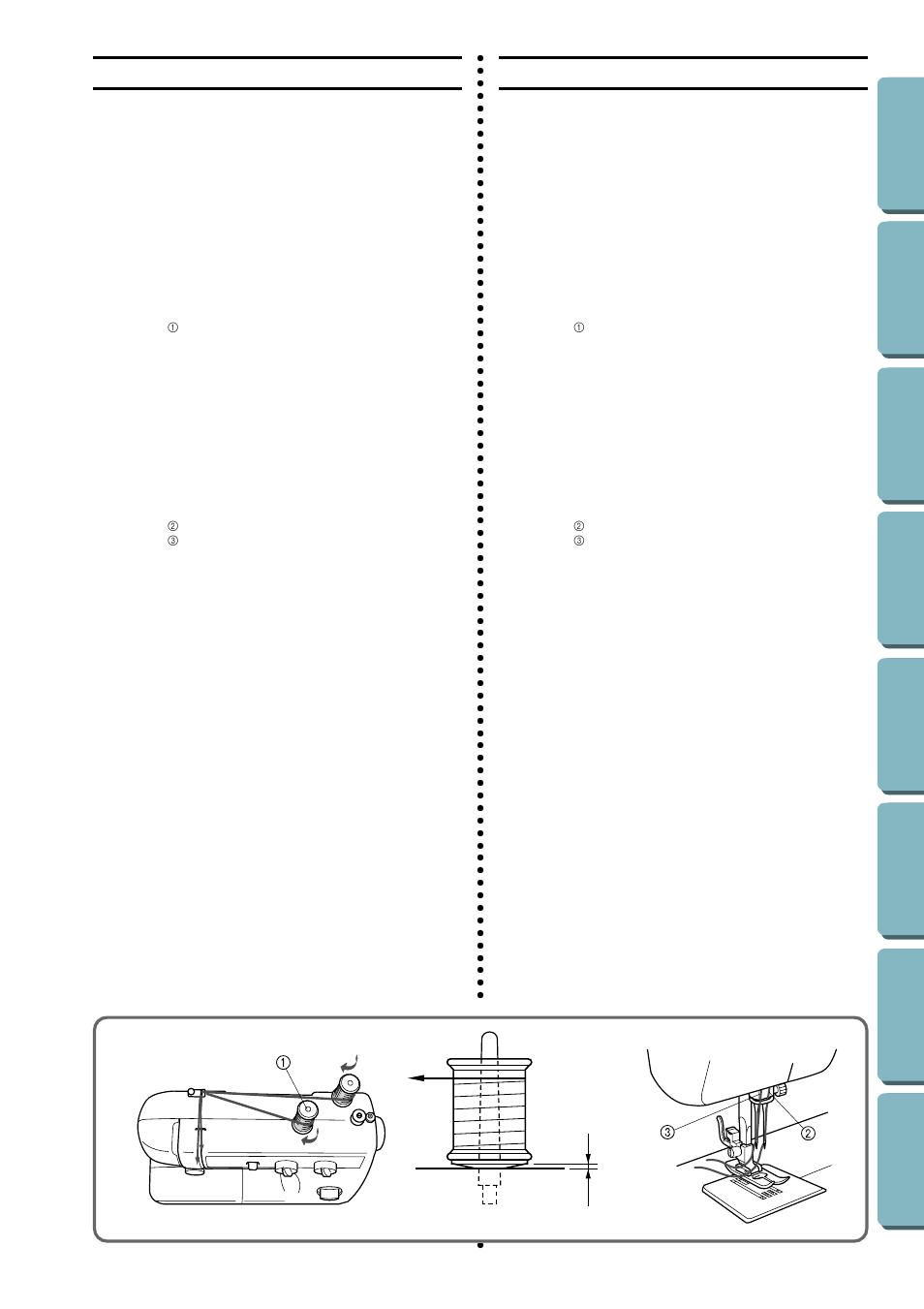 Twin-needle sewing, Couture avec l’aiguille jumelée | Brother LS-1717 User Manual | Page 29 / 82
