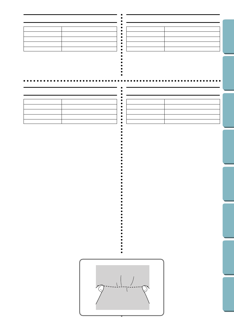 Gathering, Fronces, Fruncido | Franzidos | Brother LS-1717 User Manual | Page 54 / 82