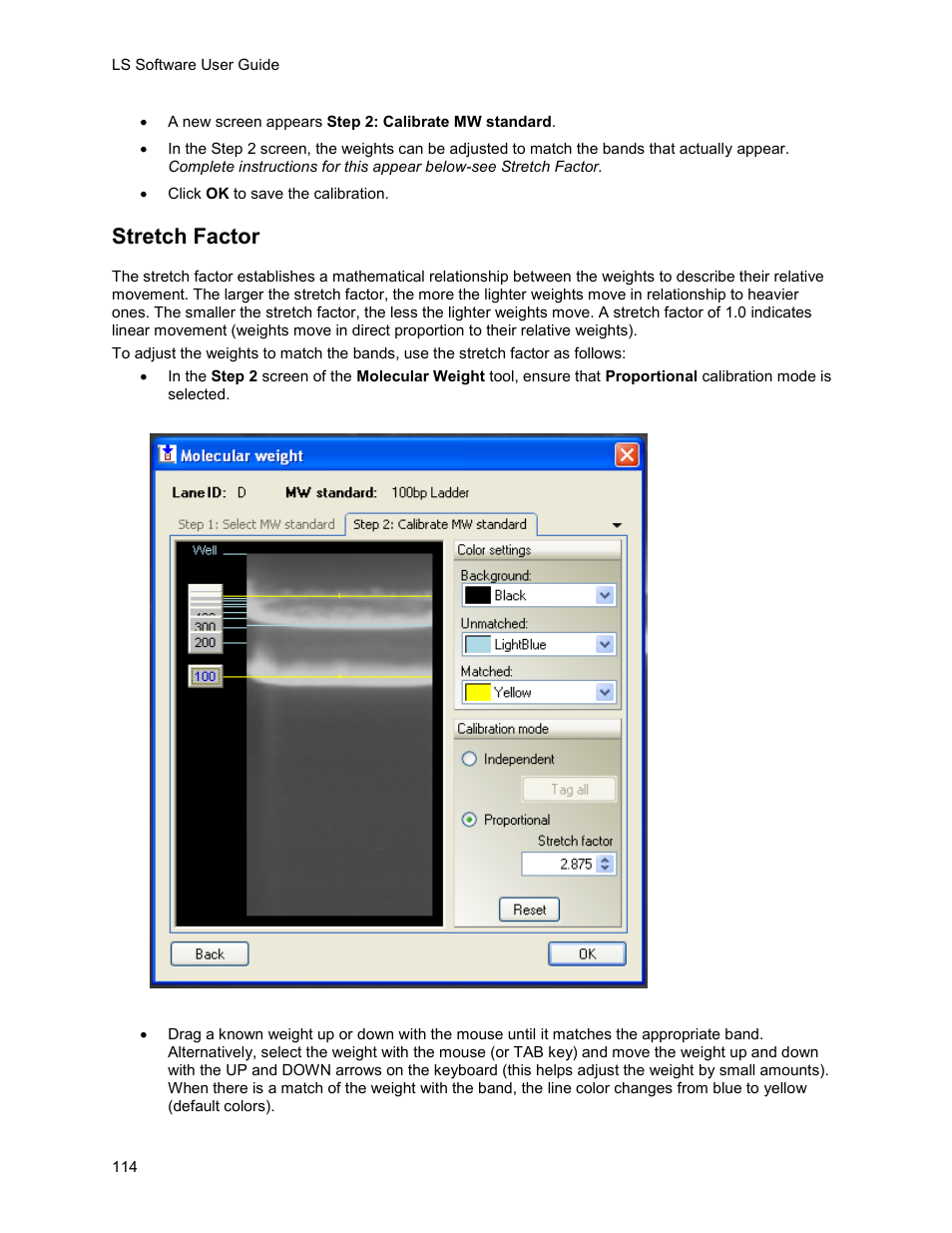 Stretch factor | UVP Life Science User Manual | Page 128 / 269