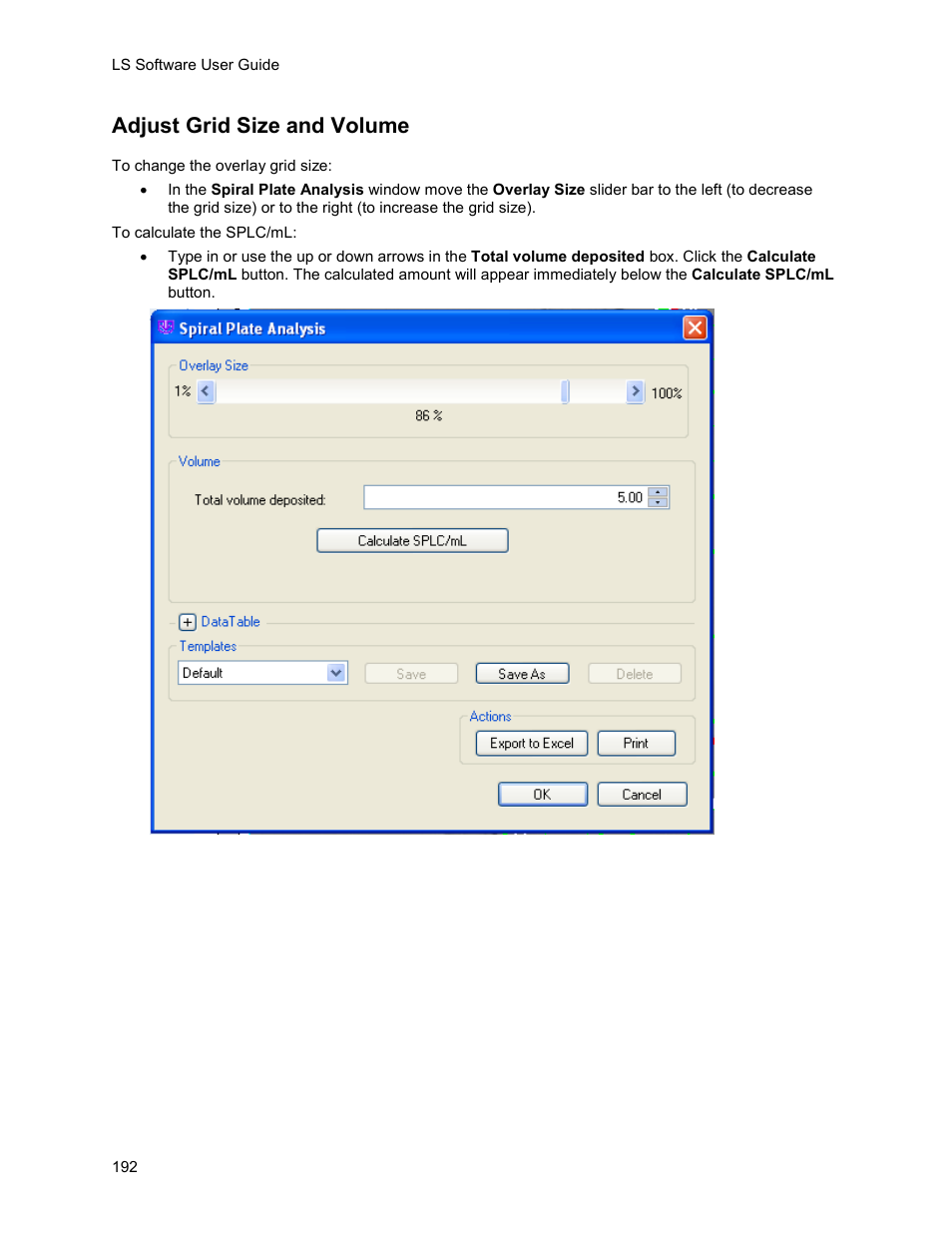 Adjust grid size and volume | UVP Life Science User Manual | Page 206 / 269