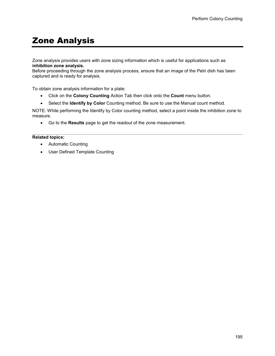 Zone analysis | UVP Life Science User Manual | Page 209 / 269