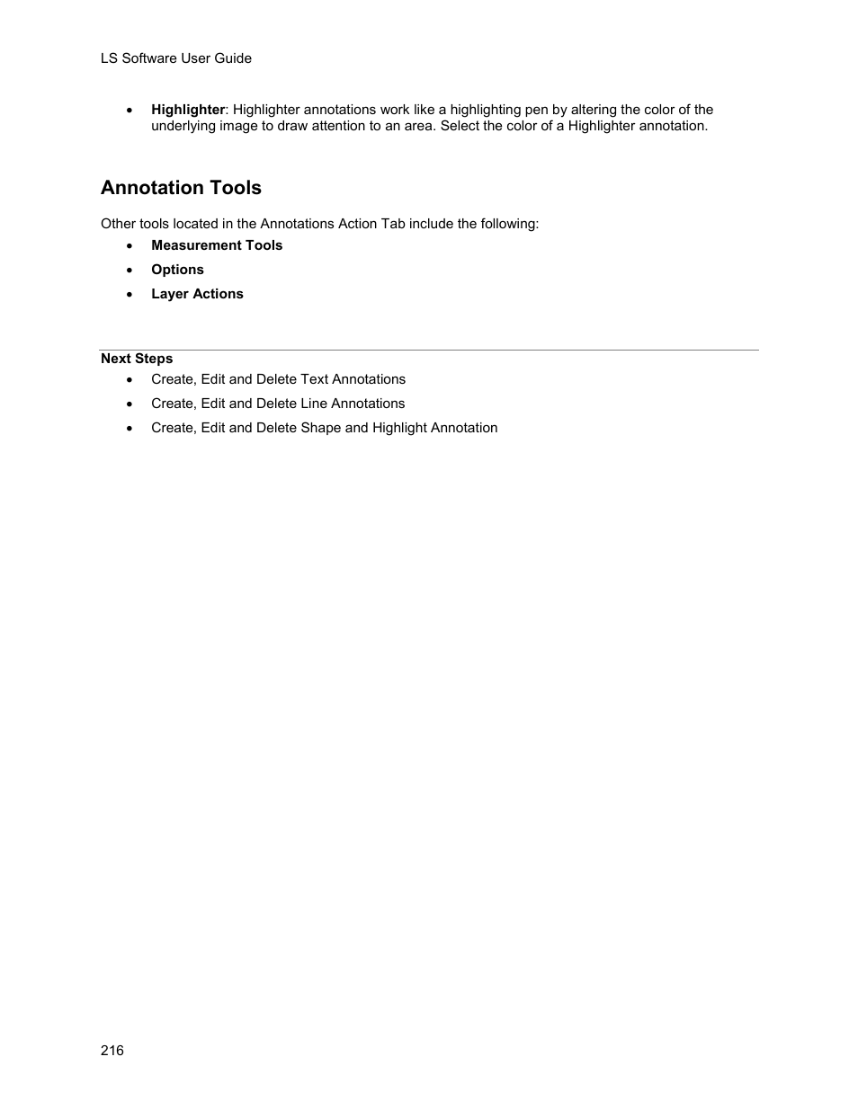 Annotation tools | UVP Life Science User Manual | Page 230 / 269