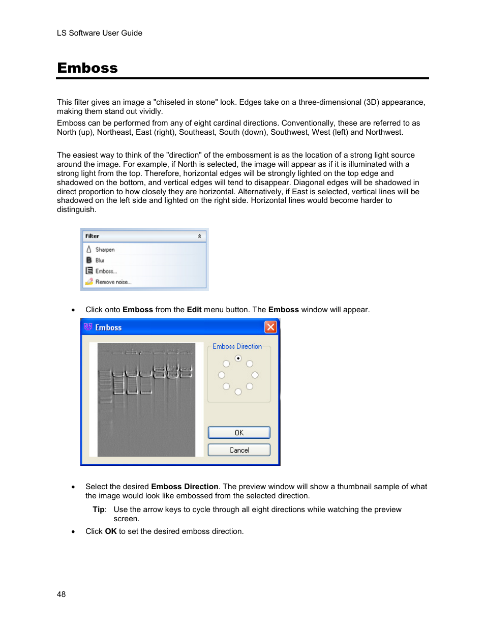 Emboss | UVP Life Science User Manual | Page 62 / 269