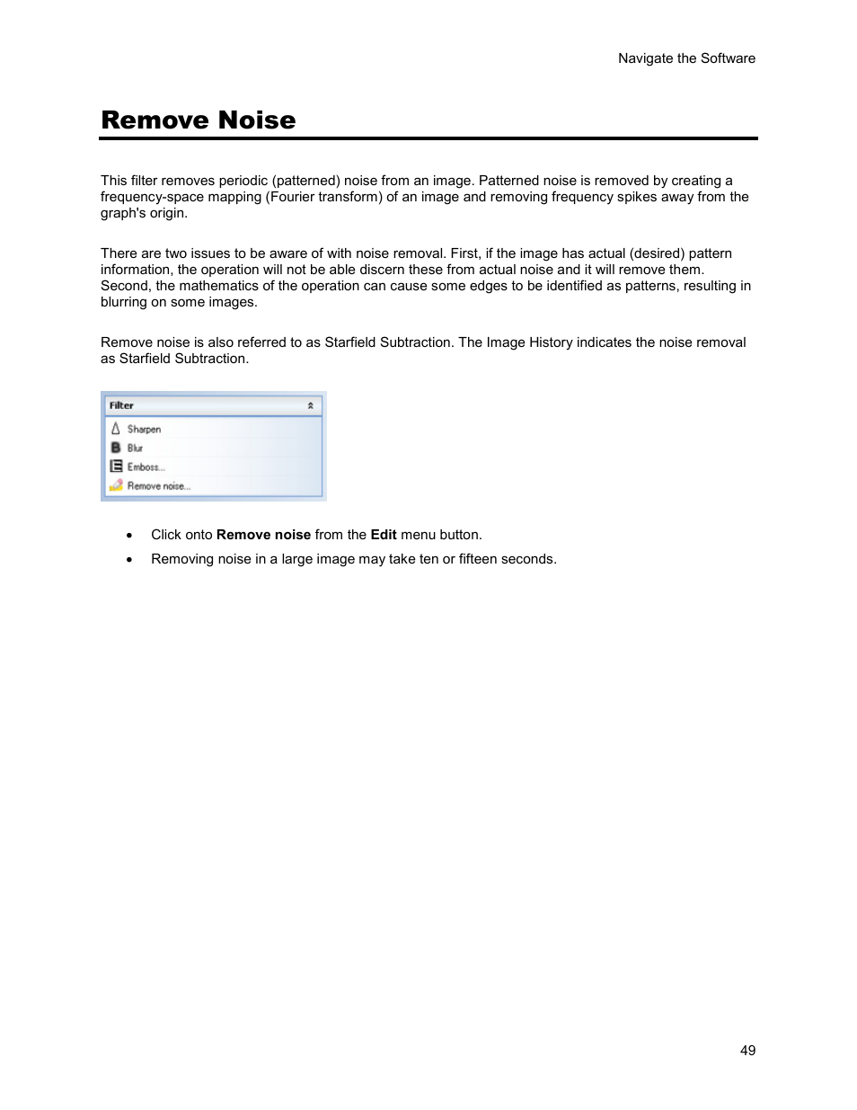 Remove noise | UVP Life Science User Manual | Page 63 / 269