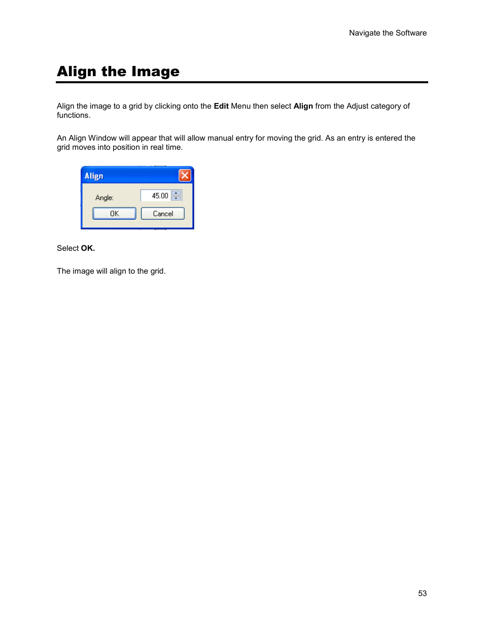 Align the image | UVP Life Science User Manual | Page 67 / 269