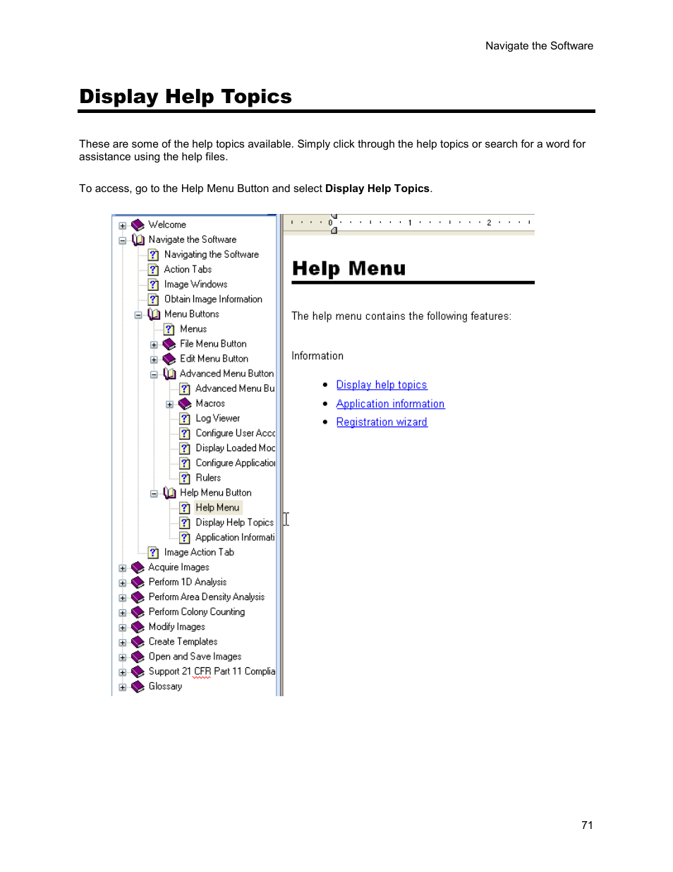 Display help topics | UVP Life Science User Manual | Page 85 / 269