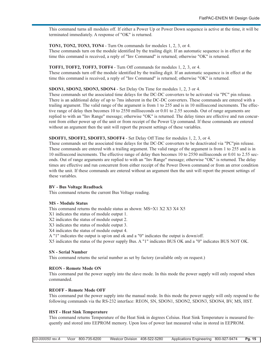 Vicor FlatPAC-EN MI EN Compliant Autoranging Switchers User Manual | Page 15 / 29