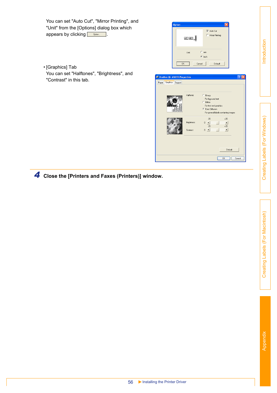 Brother QL-650TD User Manual | Page 56 / 65