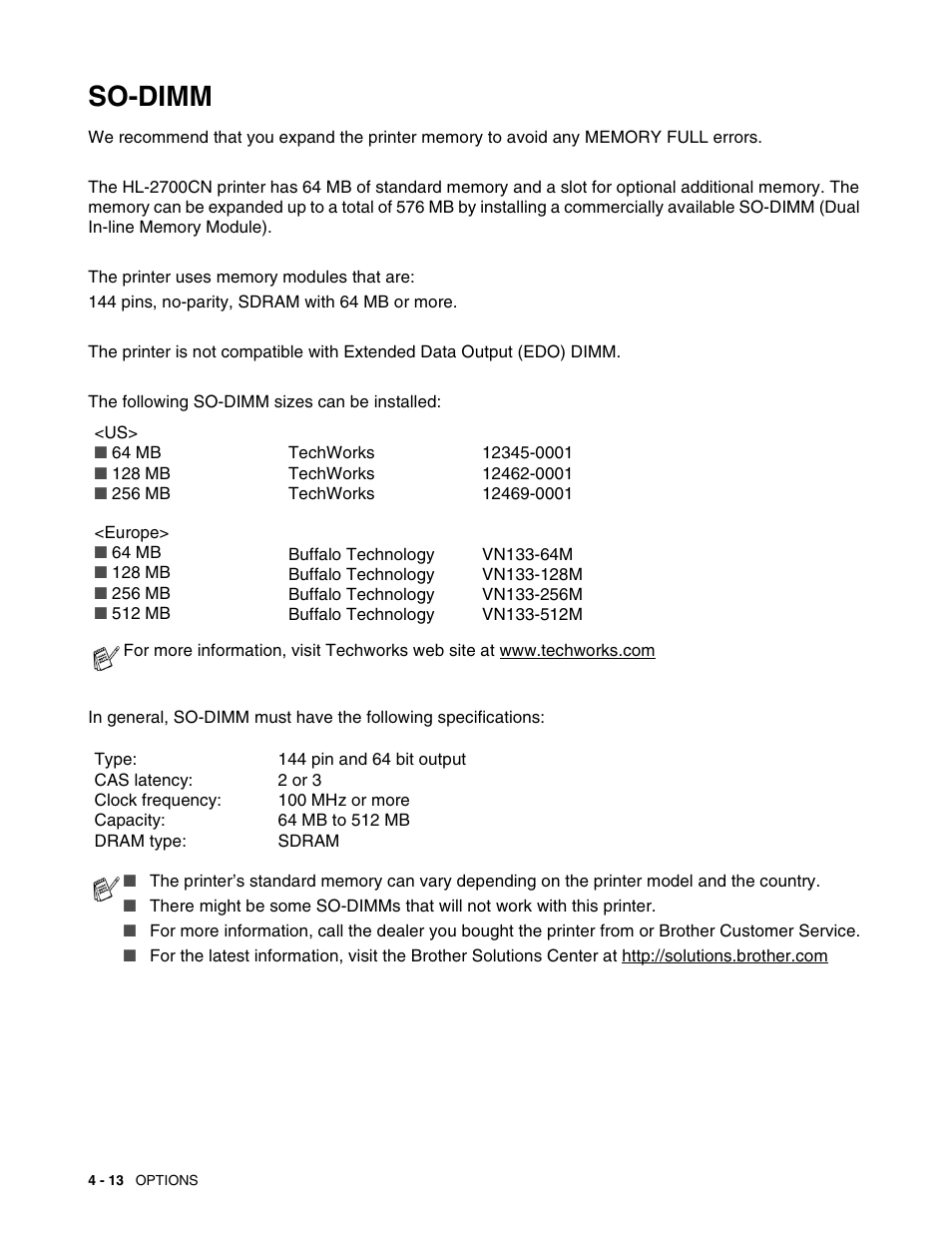 So-dimm, So-dimm -13 | Brother HL 2700CN User Manual | Page 101 / 162