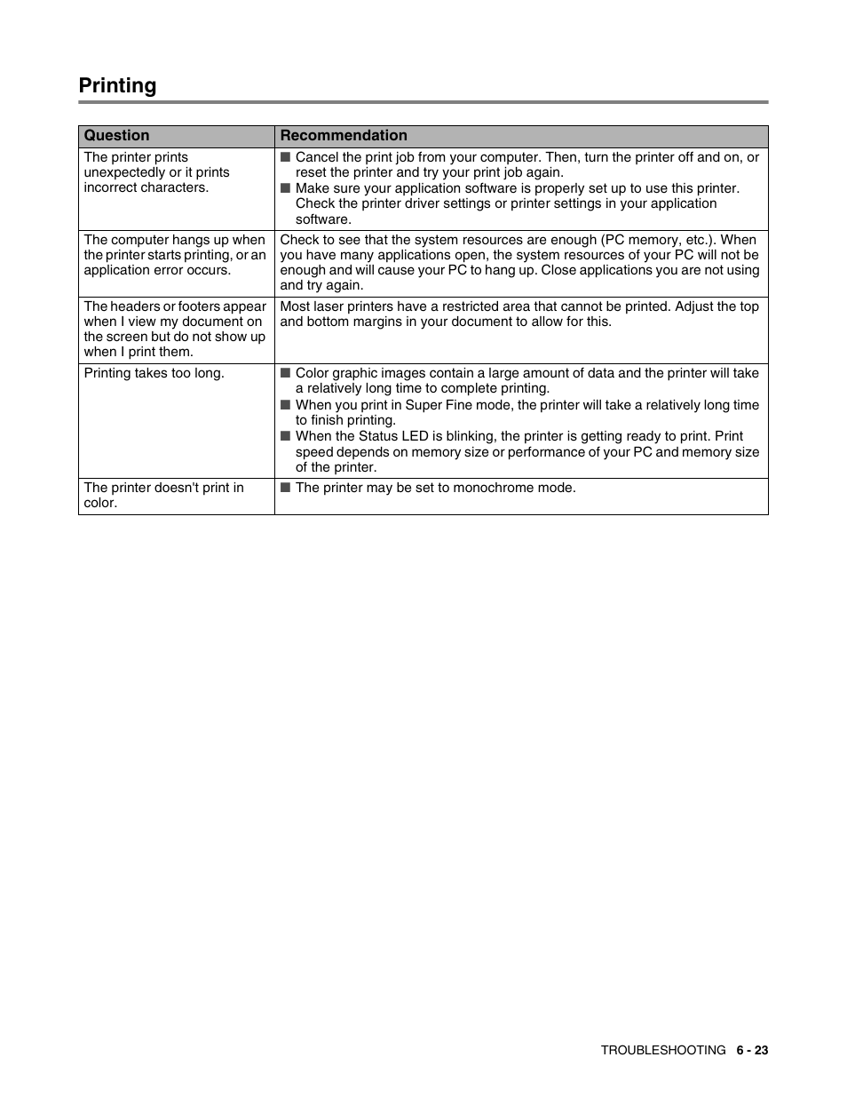 Printing, Printing -23 | Brother HL 2700CN User Manual | Page 156 / 162