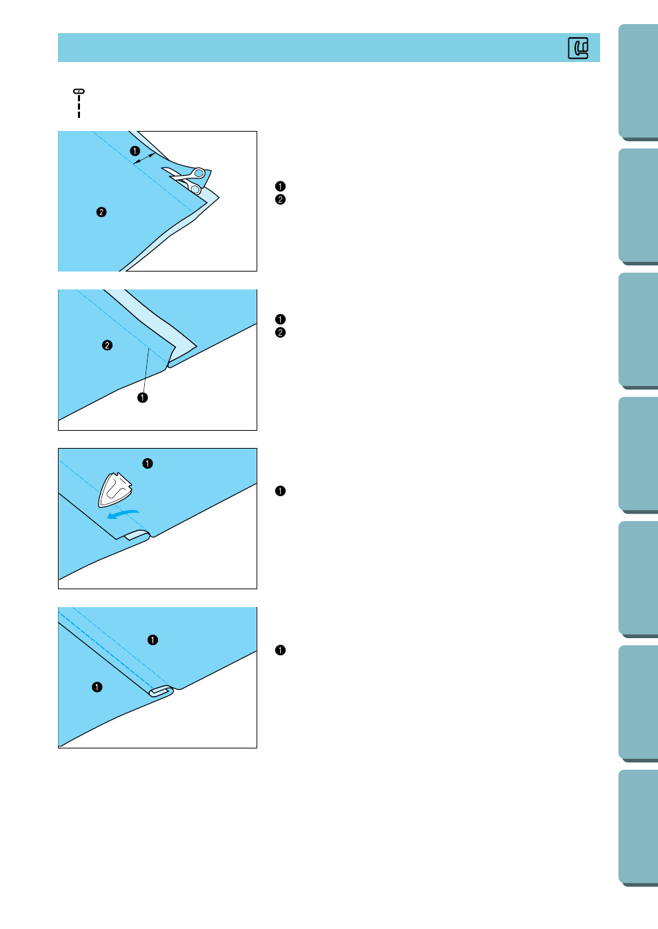 Flat fell seam | Brother PC-2800 User Manual | Page 58 / 82
