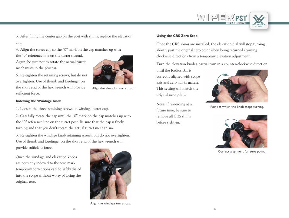 Vortex Optics VIPER PST 1-4X24 RIFLESCOPE User Manual | Page 10 / 13