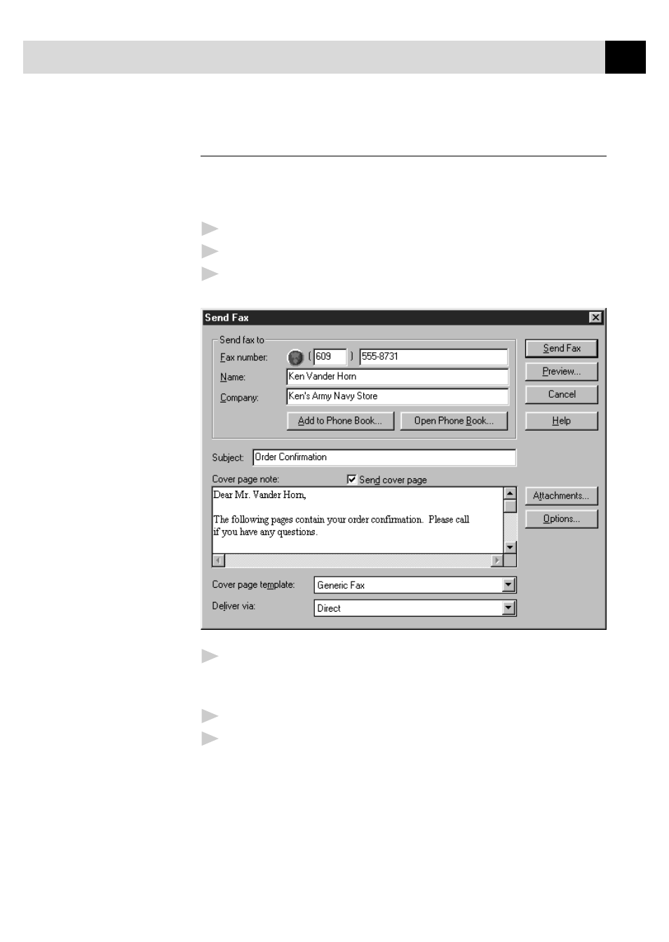 Sending a fax from a windows® application, Sending a fax from a windows, Application | Brother FAX 3750 User Manual | Page 159 / 207