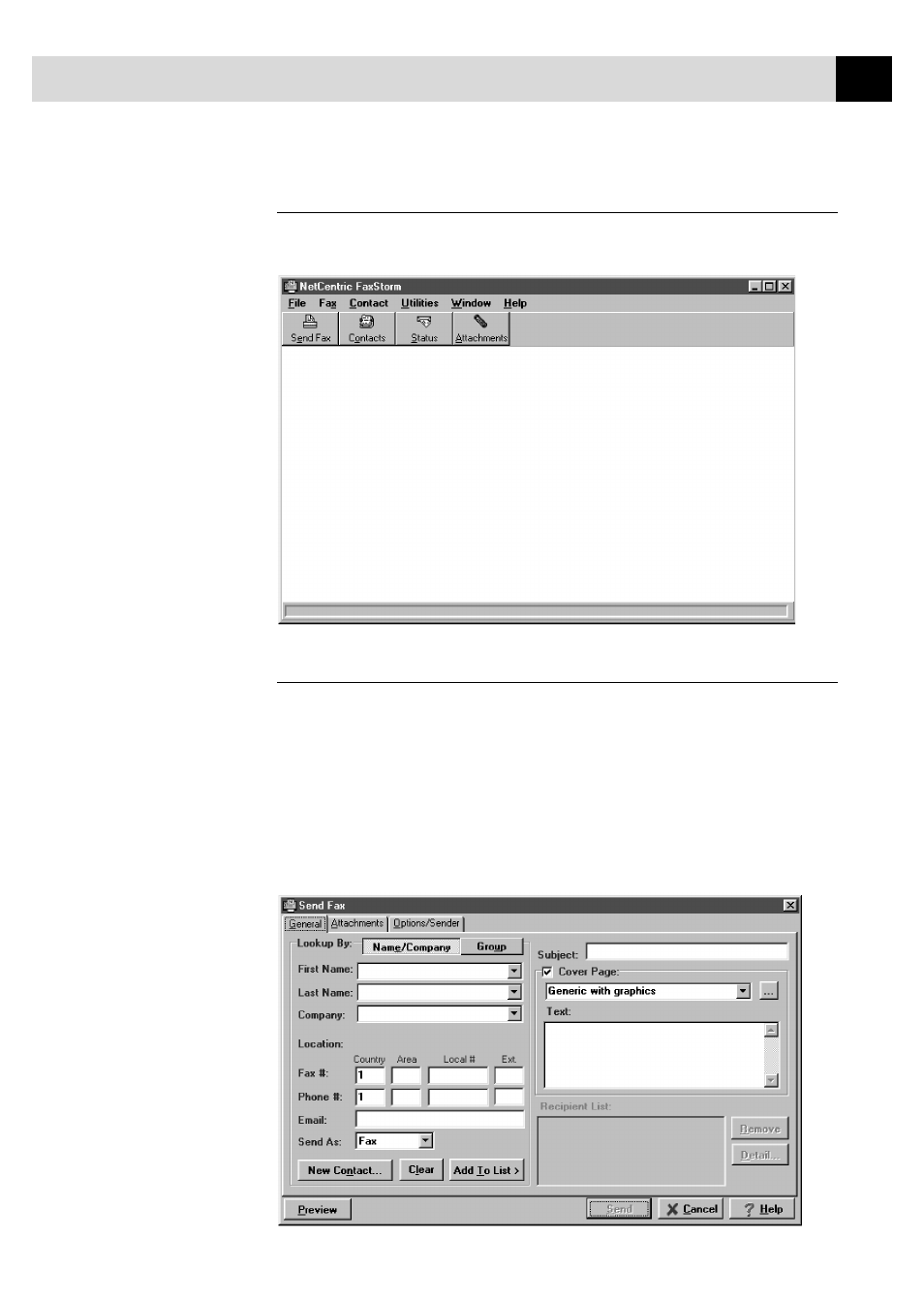 Accessing netcentric™ faxstorm, Sending faxes, Accessing netcentric™ faxstorm sending faxes | Brother FAX 3750 User Manual | Page 177 / 207