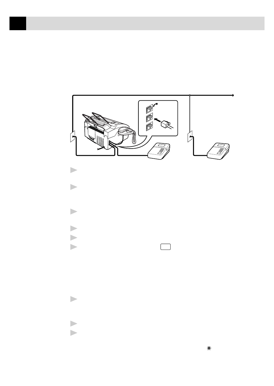 Connections, Recording outgoing message on external tad, No ! yes | Brother FAX 3750 User Manual | Page 30 / 207