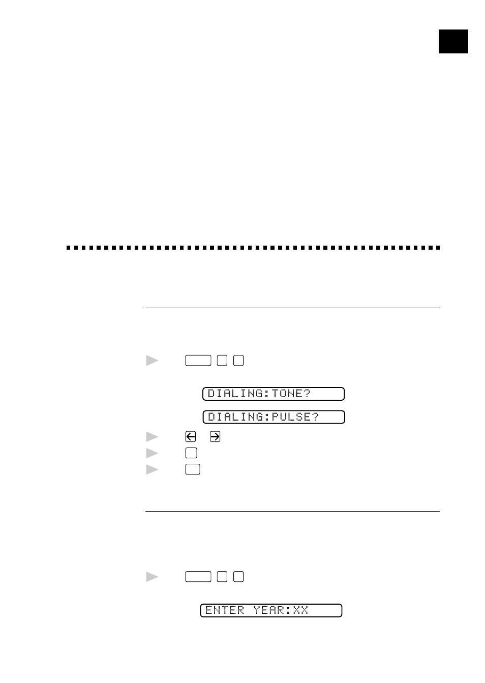 4 initial setup, Getting started, Setting dialing mode (tone/pulse) | Setting date and time, Initial setup | Brother FAX 3750 User Manual | Page 39 / 207