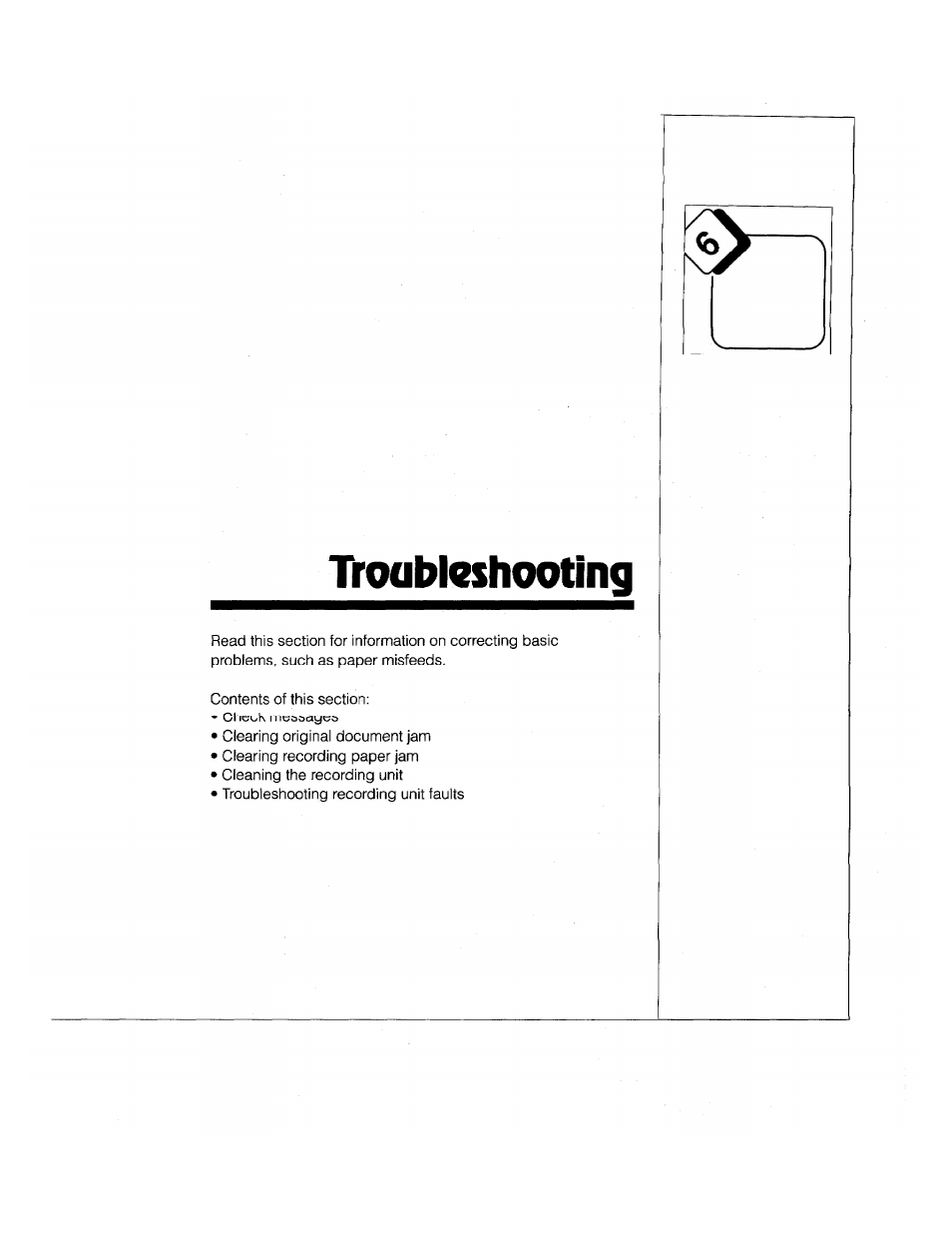 Ihxibleshooting | Brother FAX-2000P User Manual | Page 137 / 162