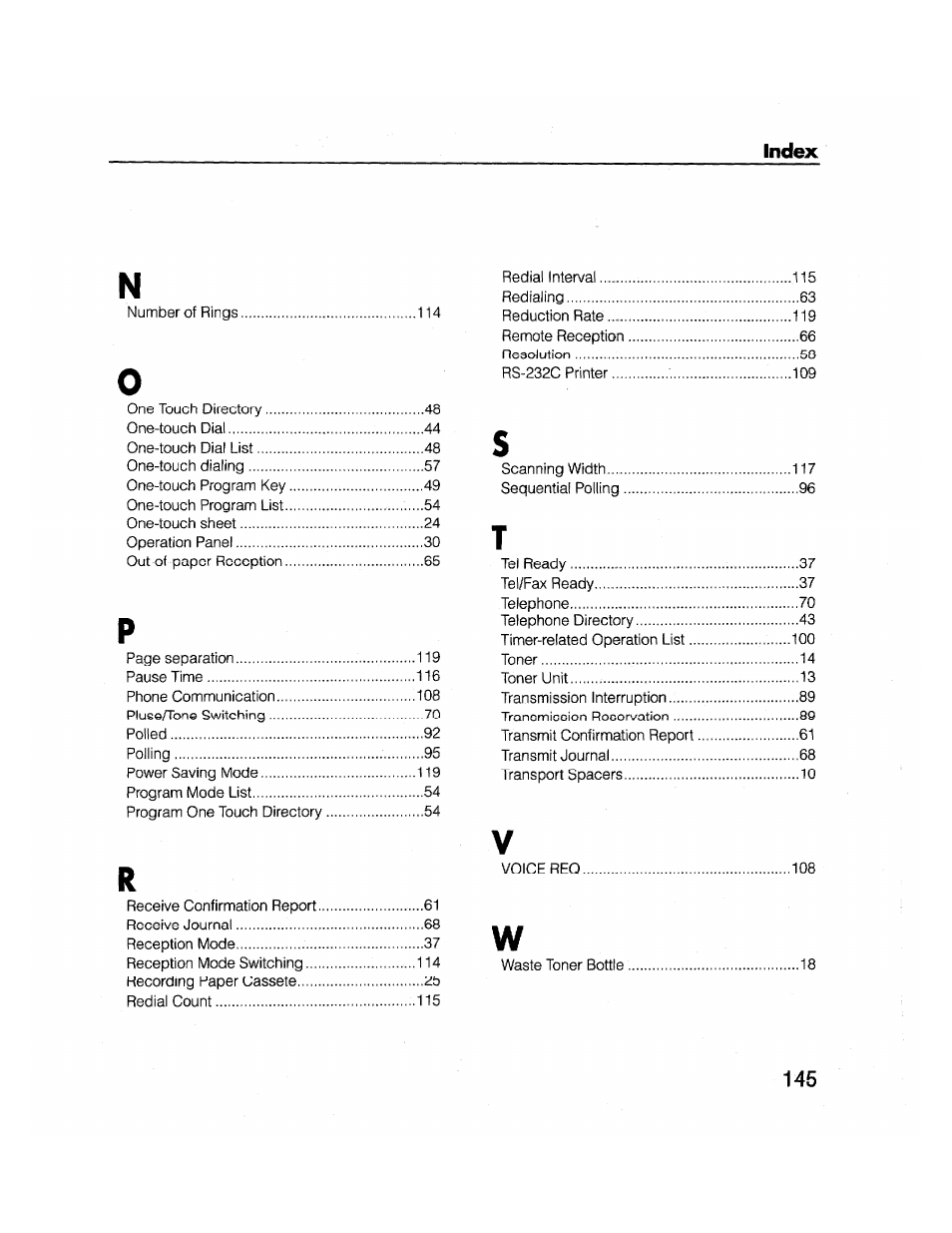 Brother FAX-2000P User Manual | Page 157 / 162