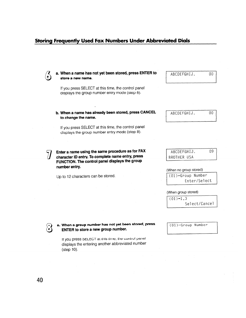 Brother FAX-2000P User Manual | Page 52 / 162