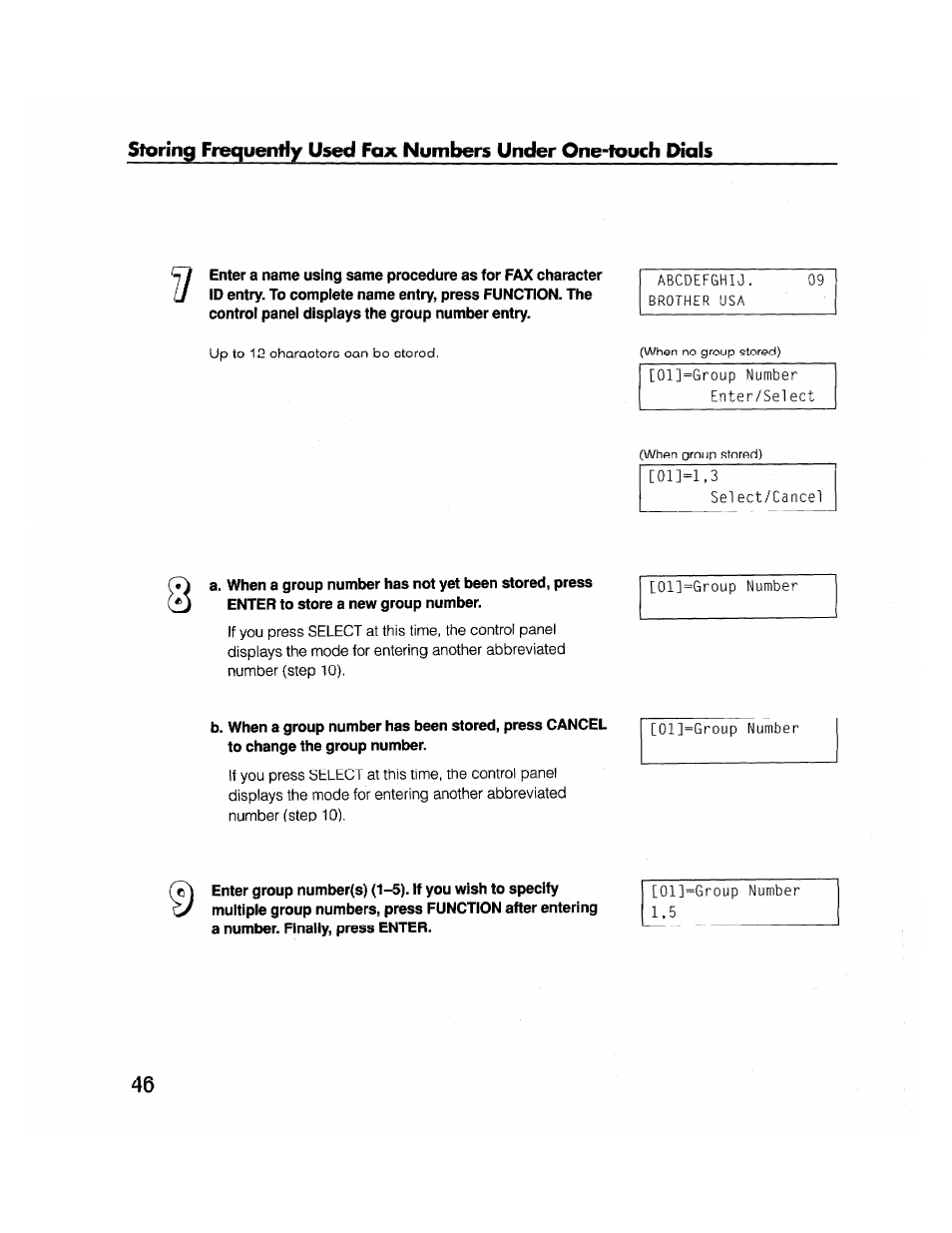 Brother FAX-2000P User Manual | Page 58 / 162