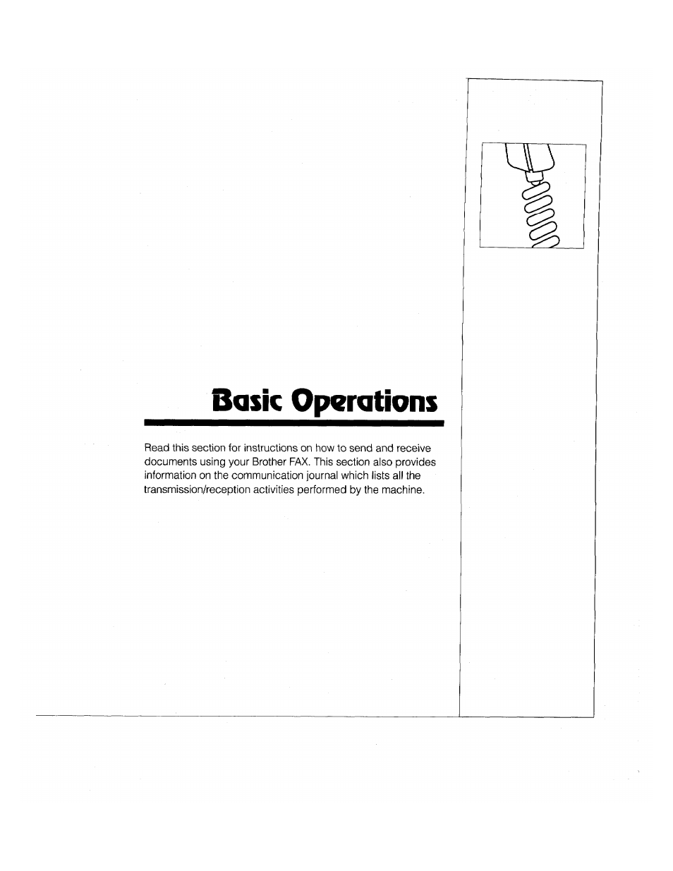 Basic operations, Basic oporations | Brother FAX-2000P User Manual | Page 67 / 162