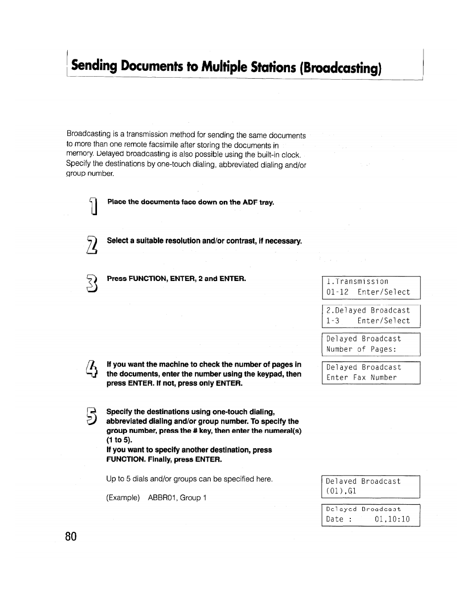 Brother FAX-2000P User Manual | Page 92 / 162