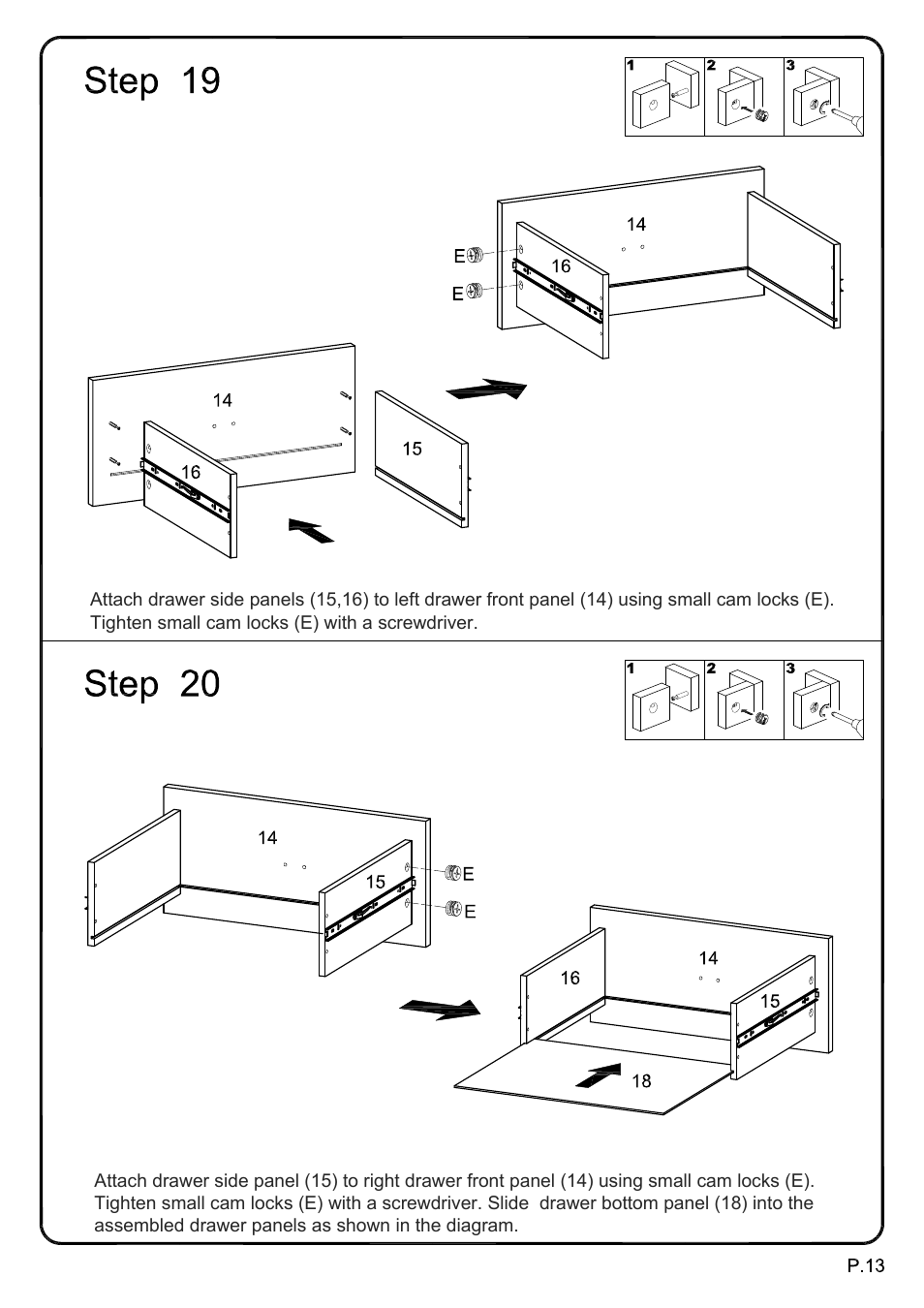 Walker Edison Furniture V60MSC 60 Modern Mosiac TV Stand User Manual | Page 13 / 16