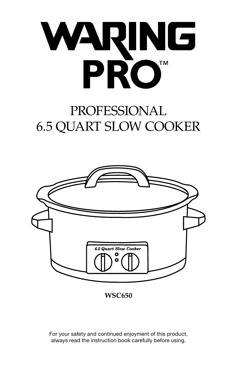 Waring Pro WSC650 User Manual | 32 pages