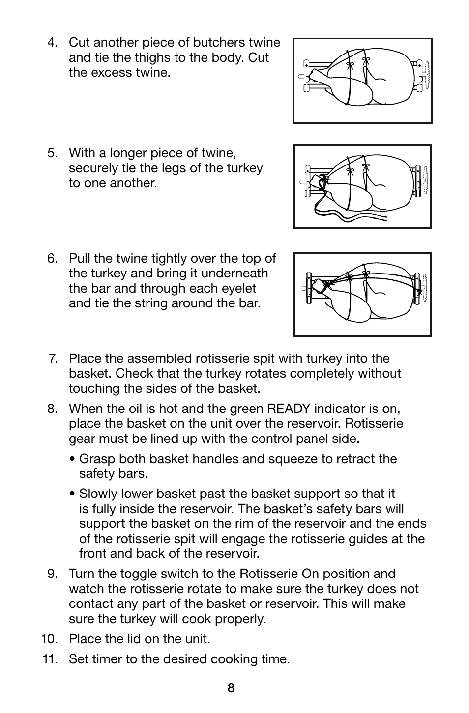 Waring Pro TF200B User Manual | Page 8 / 28