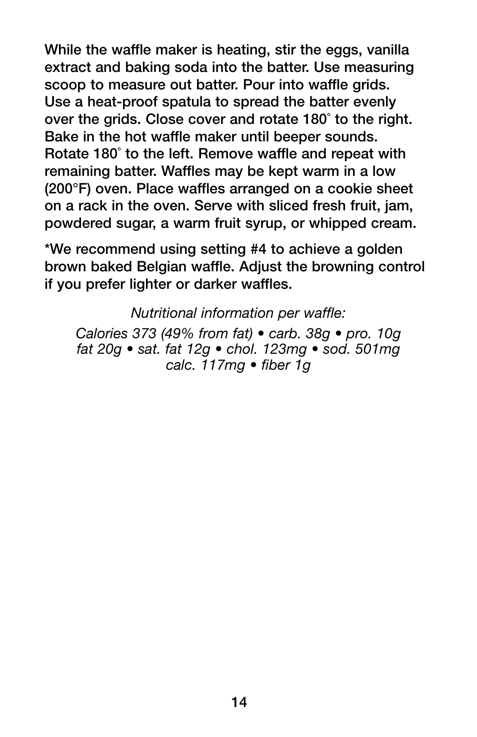 Waring Pro WMK600 User Manual | Page 14 / 20