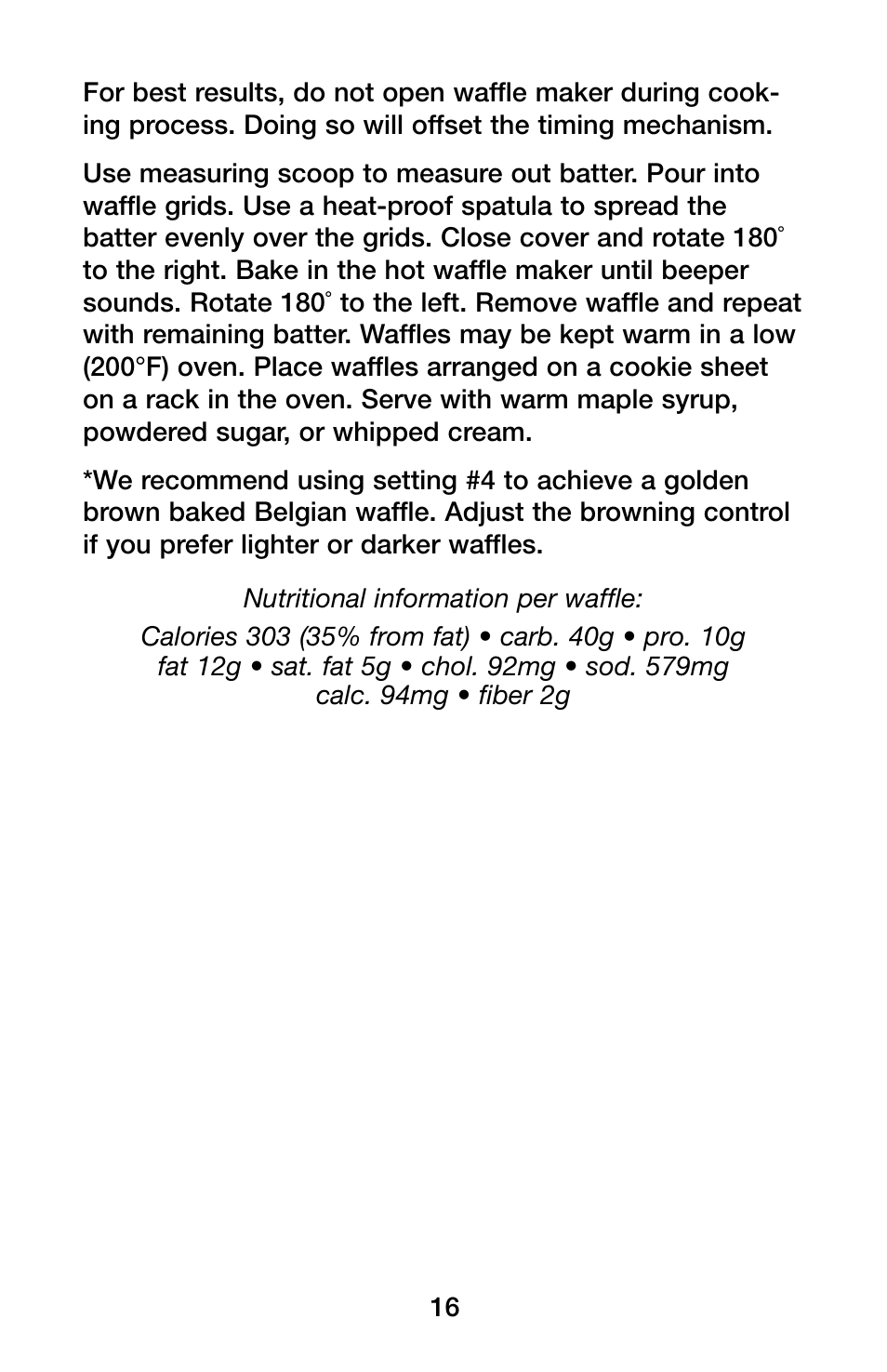 Waring Pro WMK600 User Manual | Page 16 / 20
