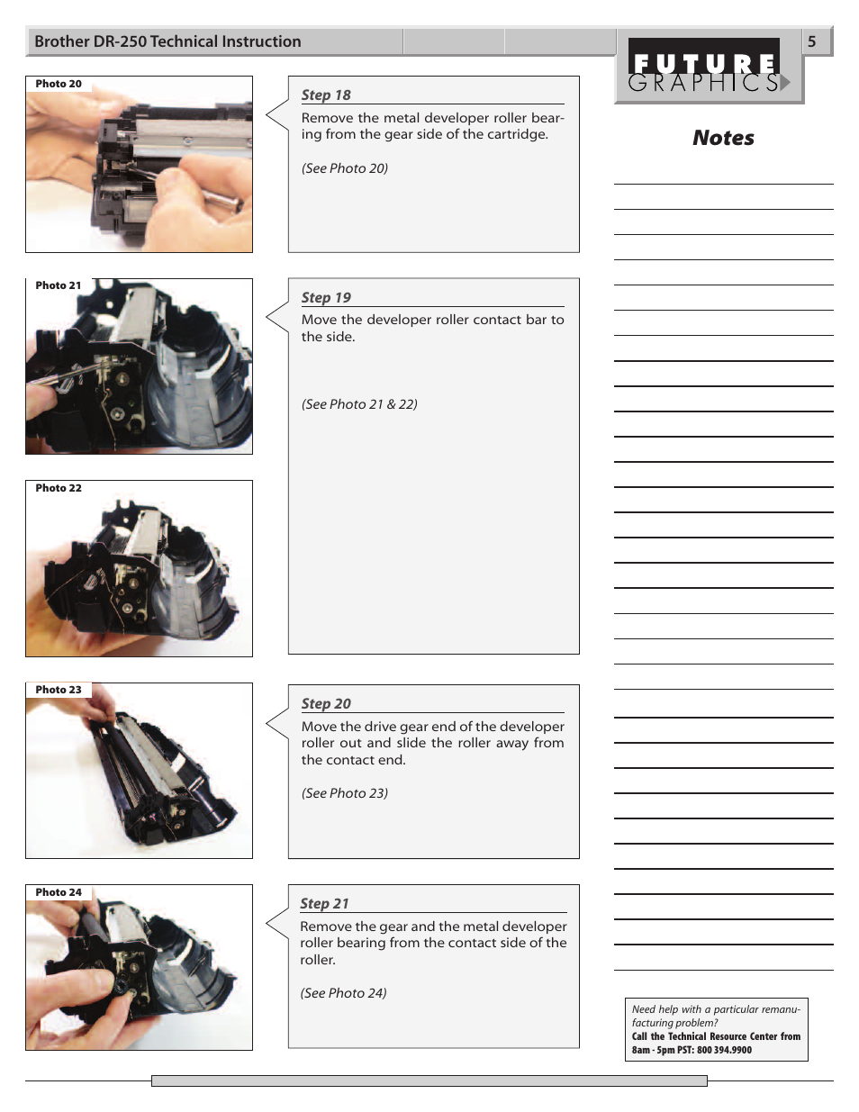 Brother DR-250 User Manual | Page 5 / 9