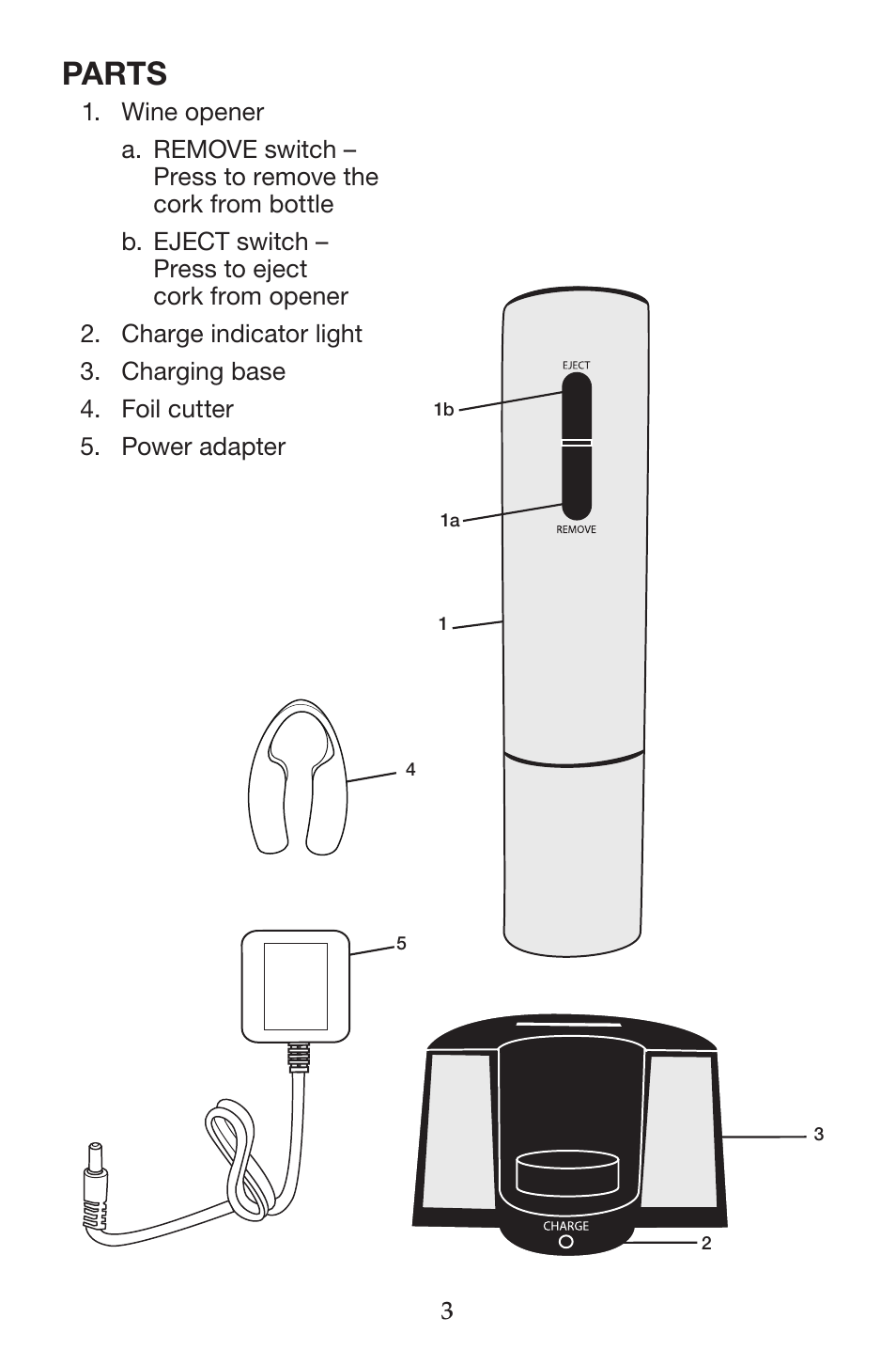 Parts | Waring Pro CRS50 User Manual | Page 4 / 8