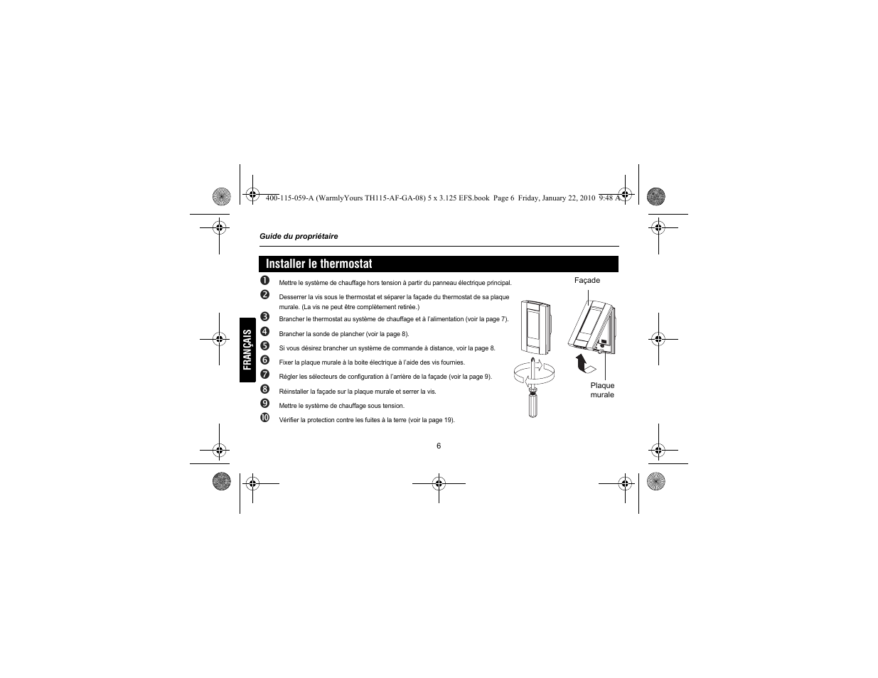 WarmlyYours TH115-AF-GA User Manual | Page 32 / 76