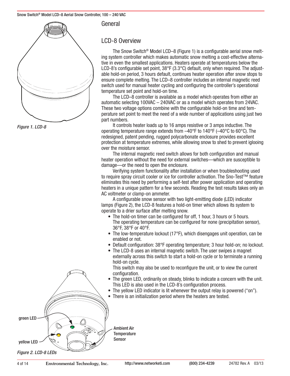 General lcd-8 overview | WarmlyYours SCV-DUAL User Manual | Page 5 / 15