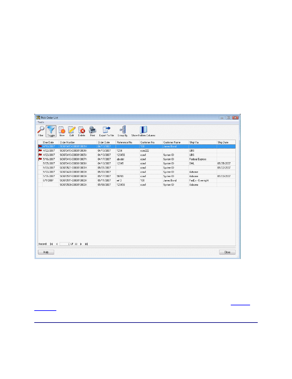 4 pick order list example | Wasp Barcode Inventory Control User Manual | Page 195 / 518
