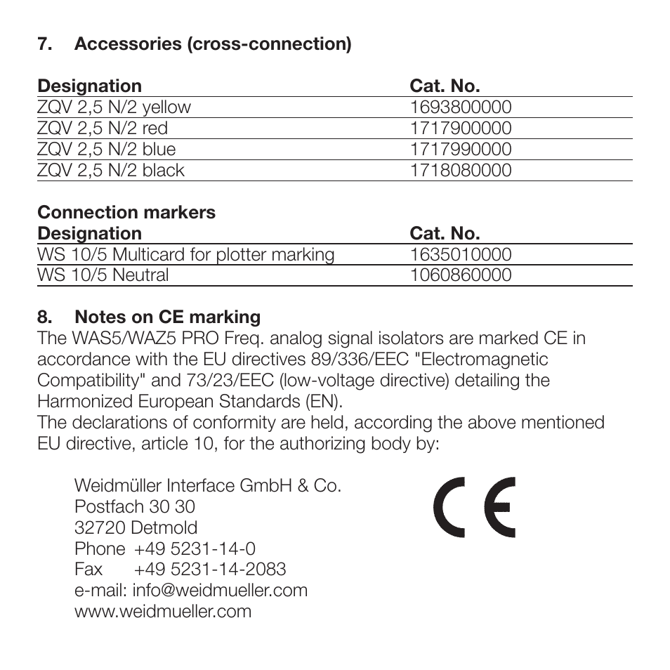 Weidmuller WAVE Analog PRO Bridge User Manual | Page 9 / 9