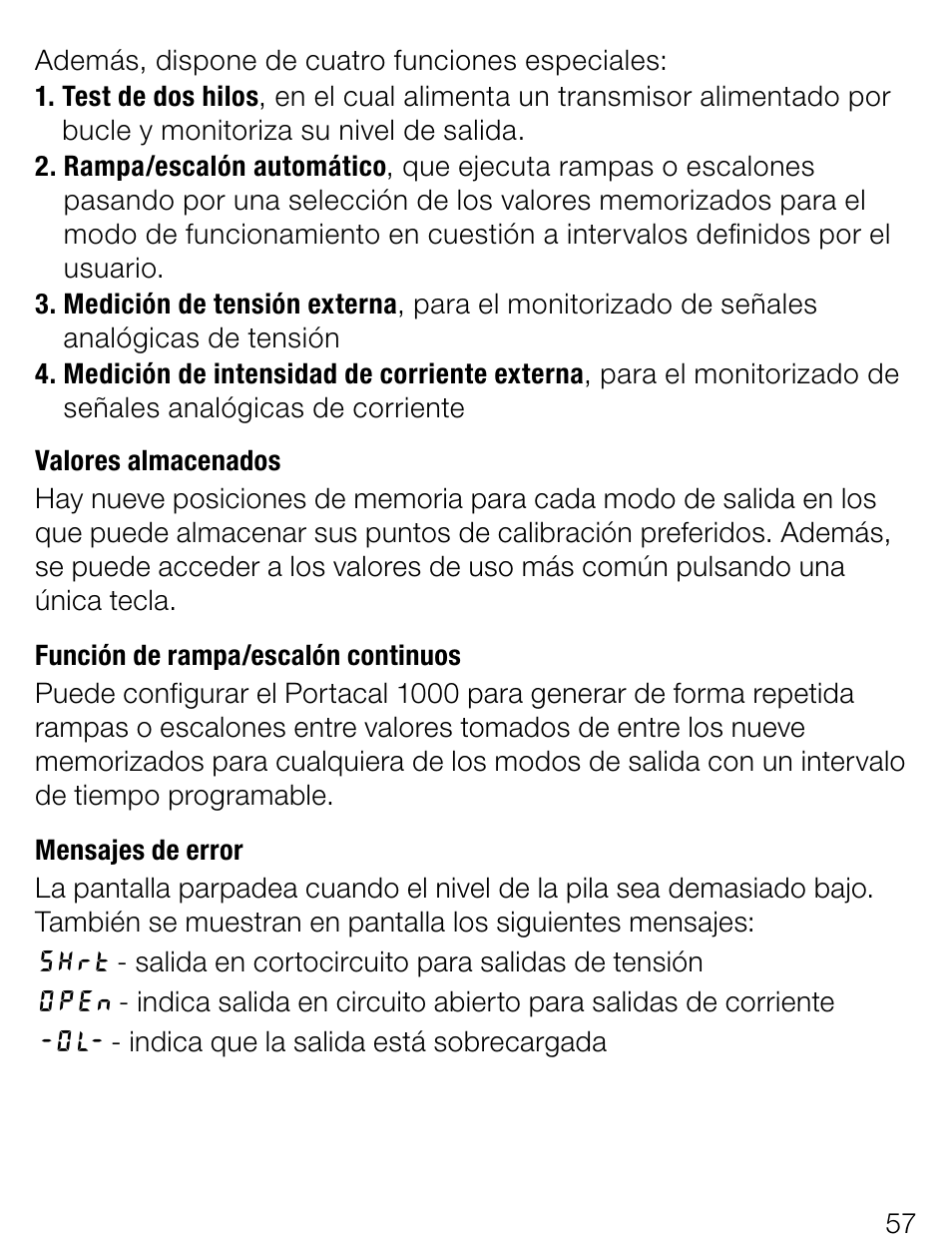Weidmuller Portacal 1000 - Instrument Calibrator User Manual | Page 30 / 41
