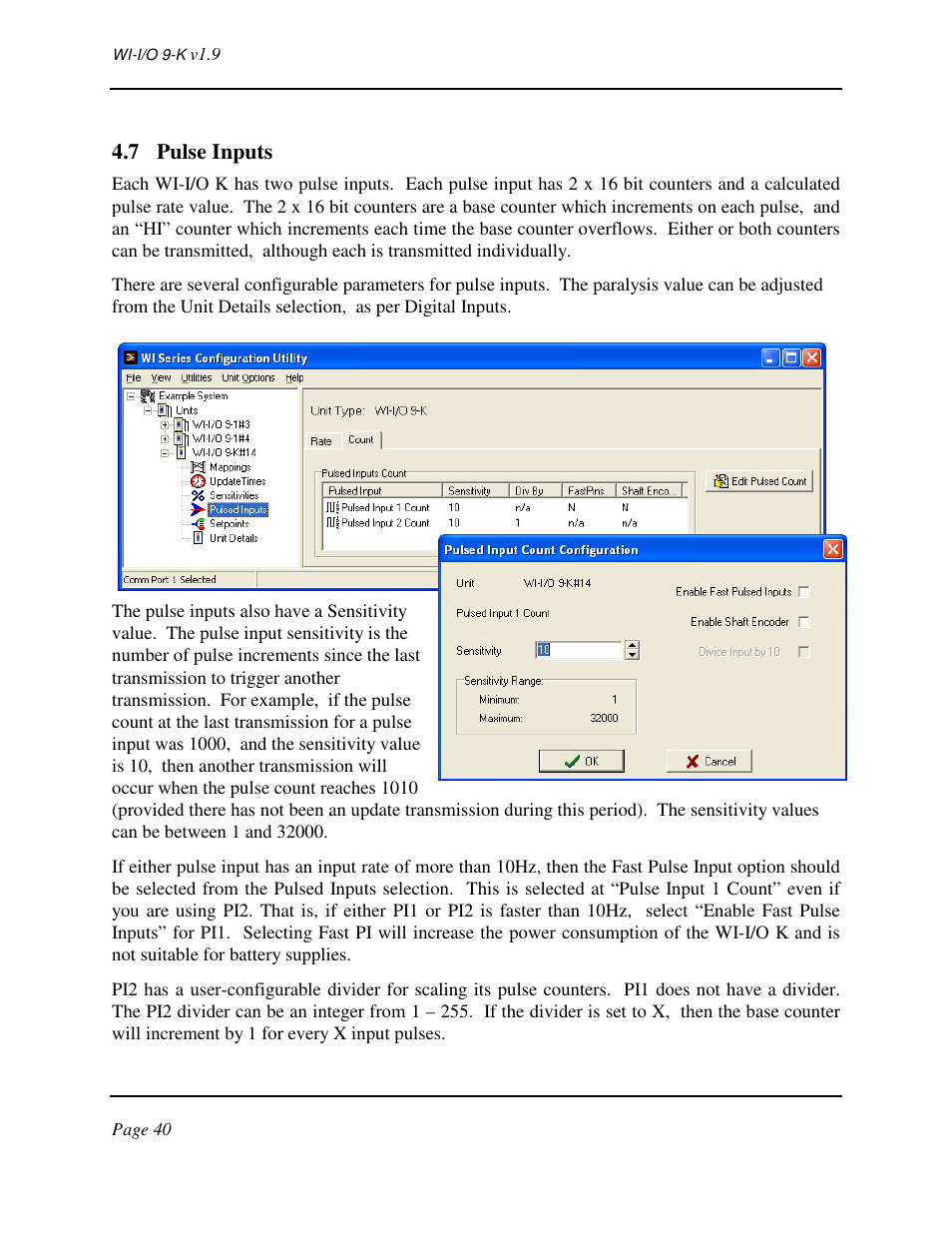 Weidmuller WI-I/O 9-K: Wireless I/O Transmitter v1.9 User Manual | Page 40 / 53
