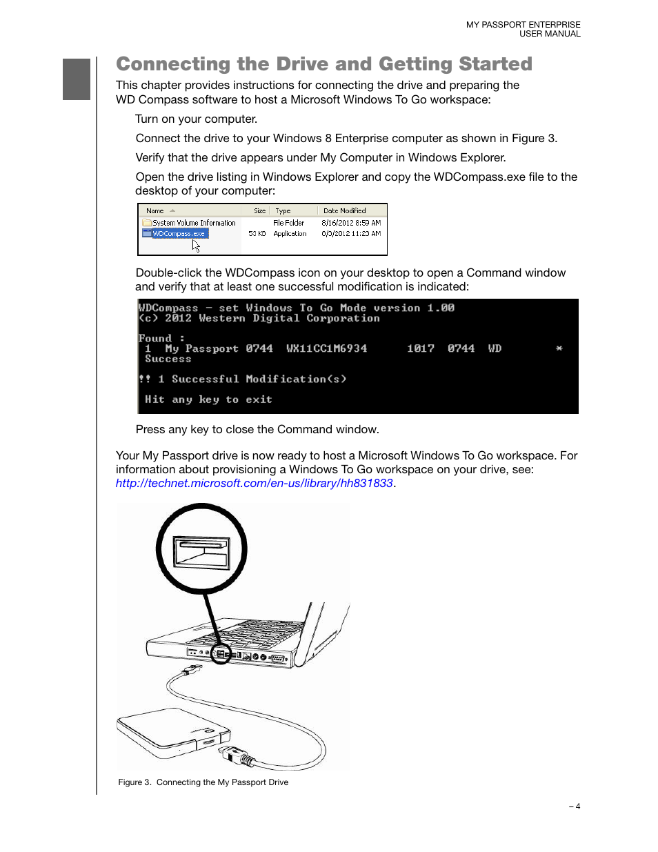 Connecting the drive and getting started | Western Digital My Passport Enterprise User Manual User Manual | Page 7 / 14
