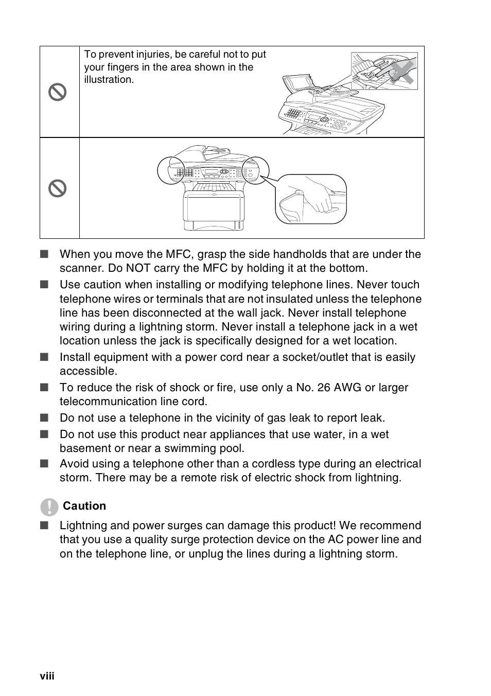 Brother MFC-8440  B User Manual | Page 10 / 231