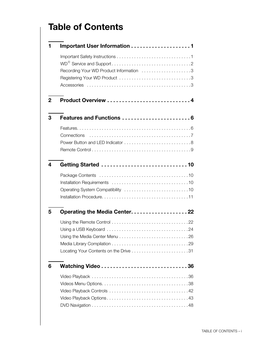Western Digital WD TV Live Hub Media Center User Manual User Manual | Page 2 / 241