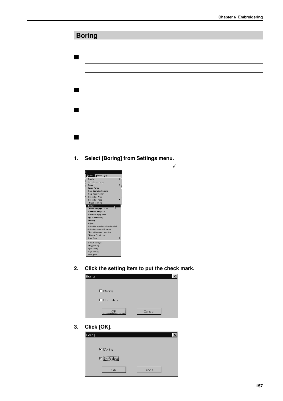 Boring | Brother BES-962BC User Manual | Page 159 / 270