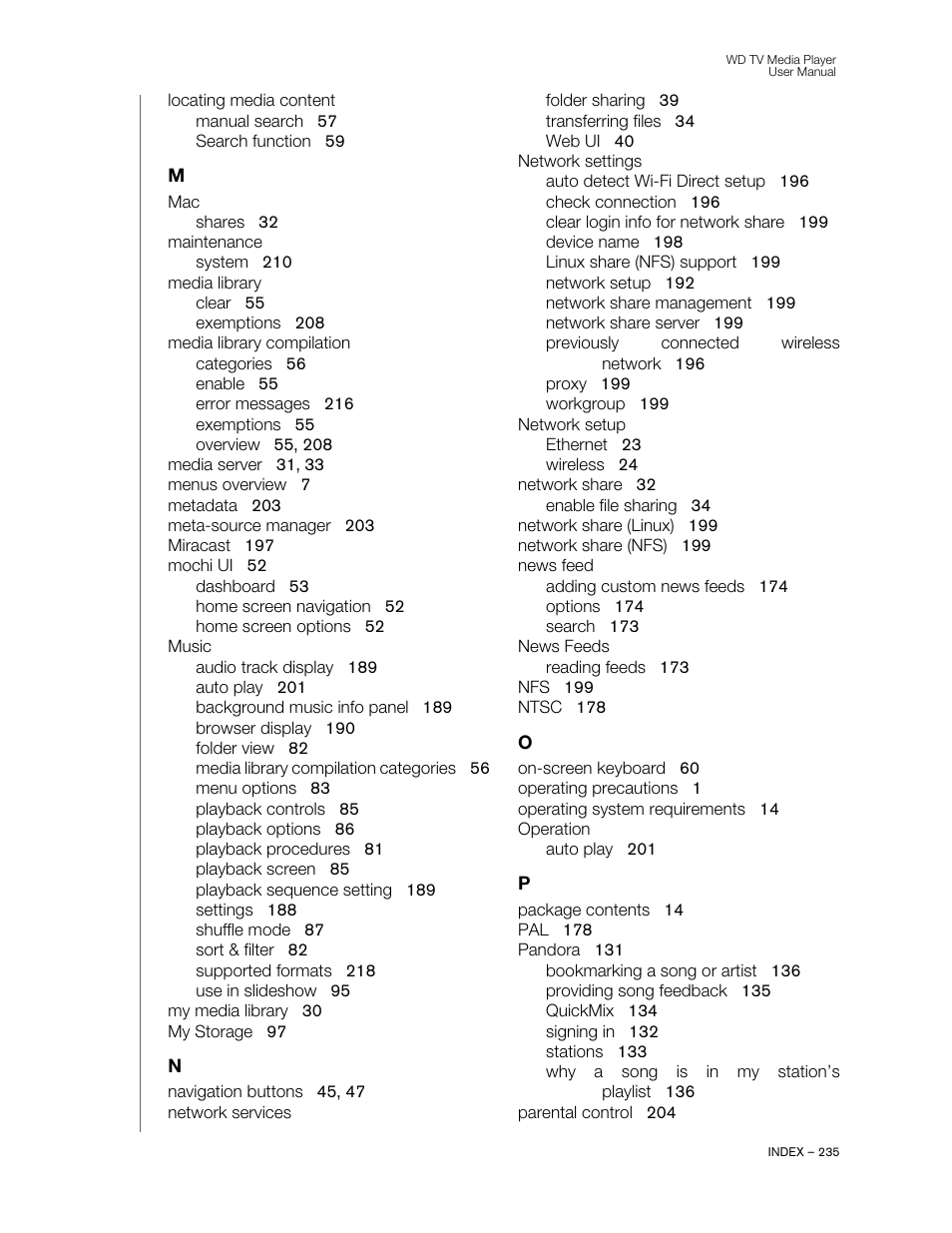Western Digital WD TV User Manual User Manual | Page 240 / 244