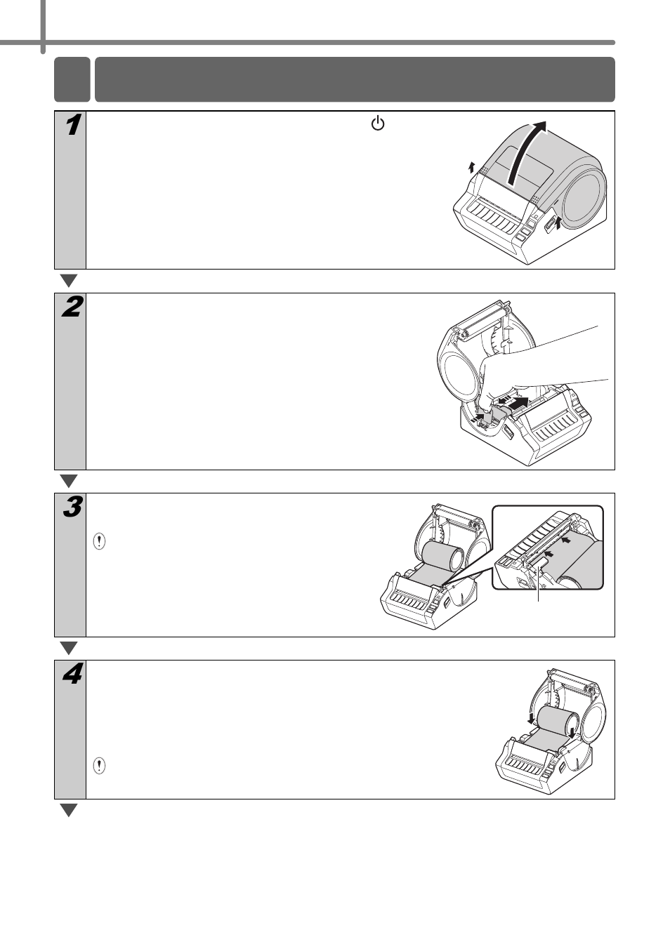 Setting the rd roll, 7 setting the rd roll | Brother TD4000 User Manual | Page 18 / 80