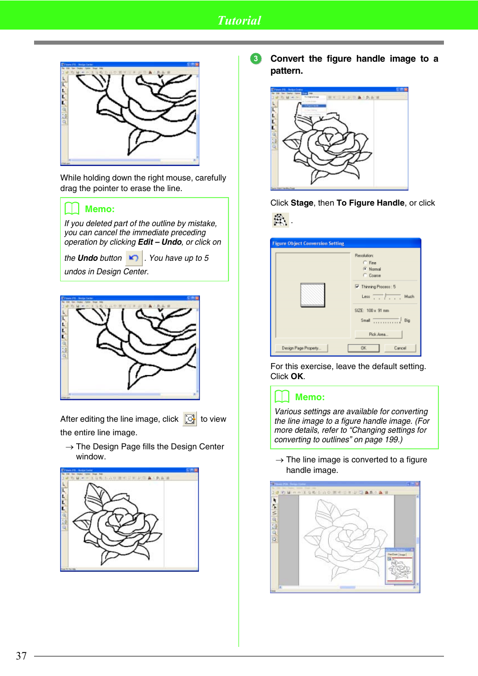 Tutorial | Brother PE-DESIGN V7 User Manual | Page 43 / 361